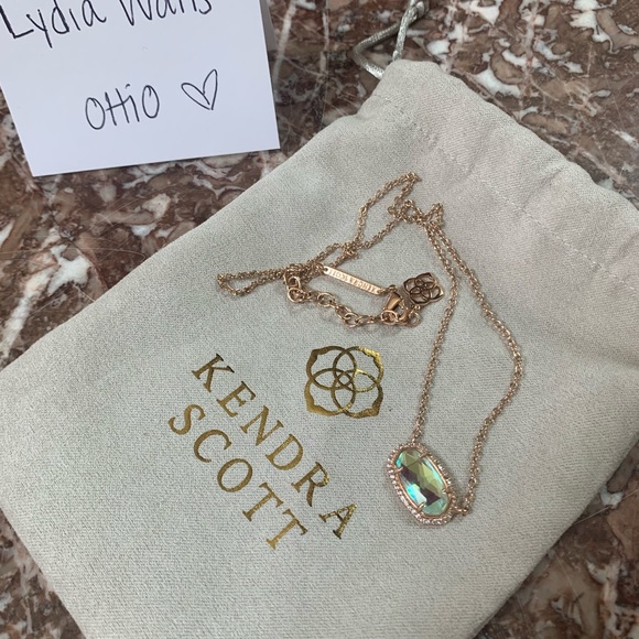 Kendra Scott Rose Gold Elisa Lux Necklace - Picture 4 of 5